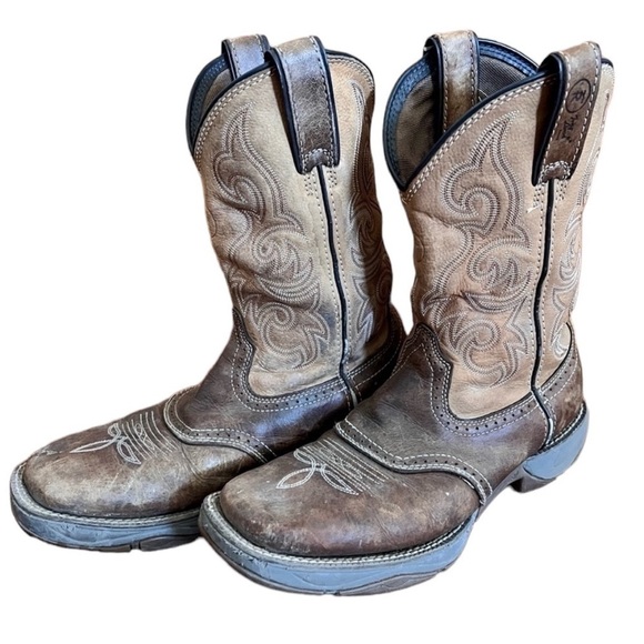 Mens Tony Lama 9.5D Junction Waterproof Steel Toe Cowboy Boot RR3351 Work Boot
